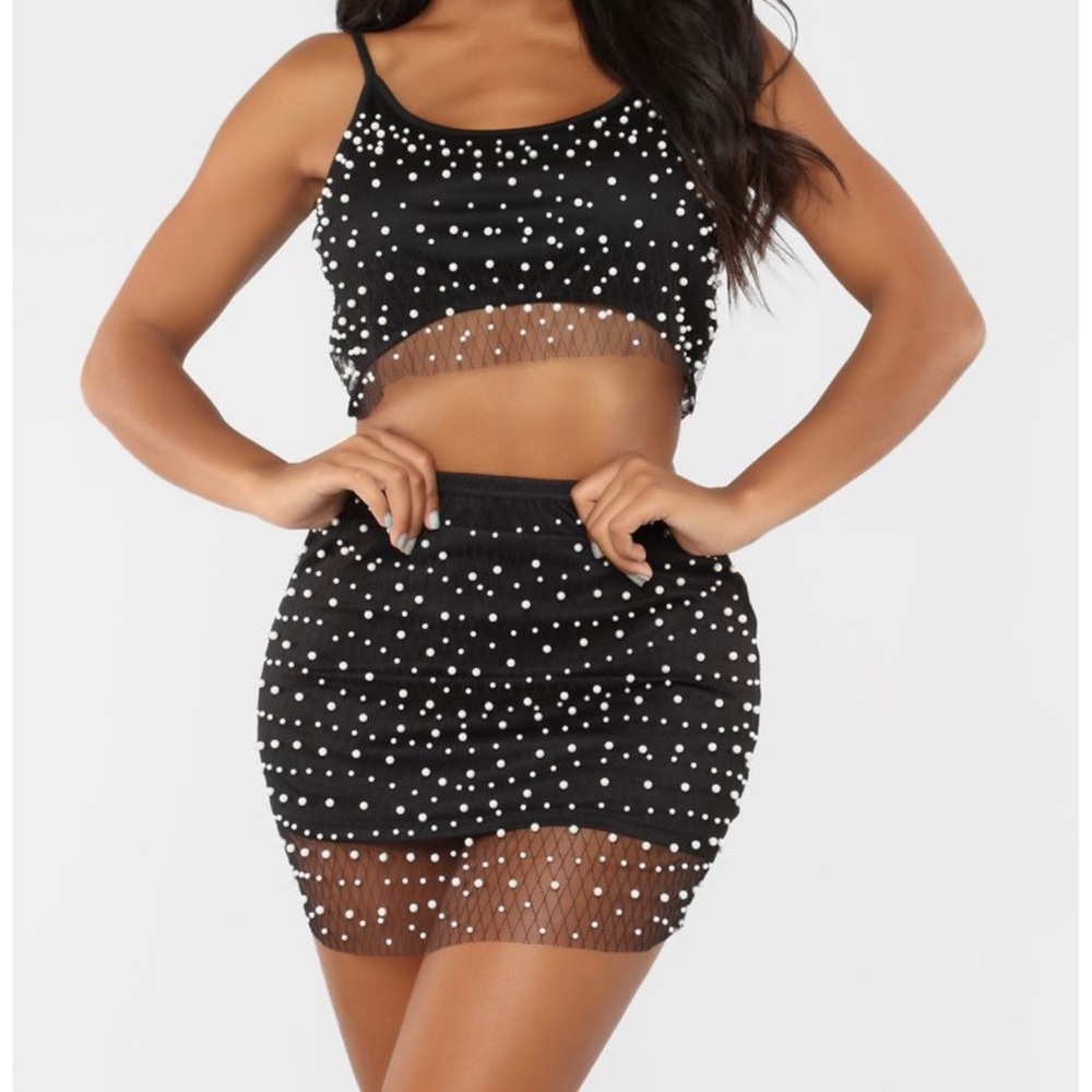 two piece pearl set